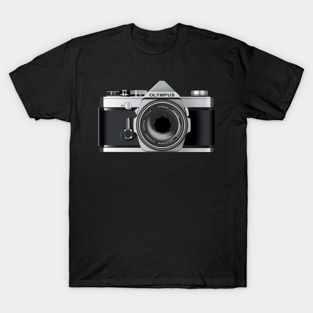 Olympus SLR Camera T-Shirt by Randomart